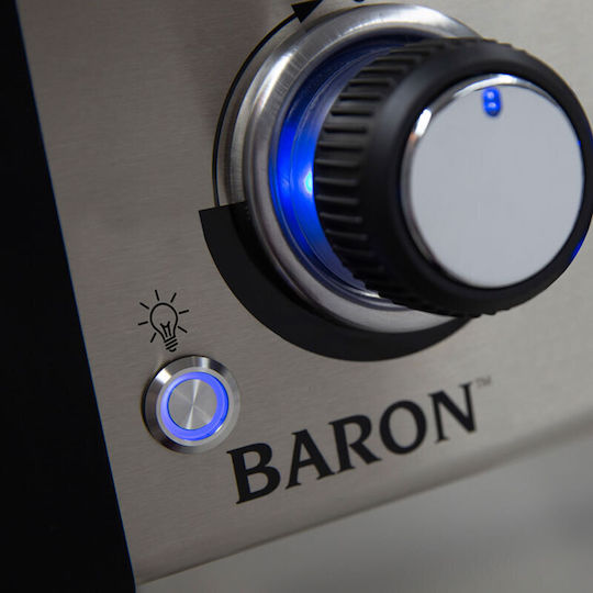 Broil King Baron 420 Gasgrill Gusseisen Rost 65cmx44cmcm mit 4 cm 11.4kW