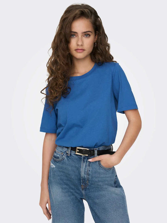 Only Γυναικείο T-shirt Μπλε