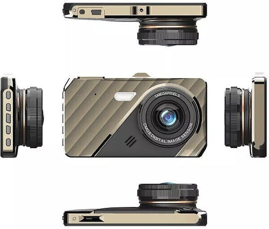 Andowl Car Digital Video Recorder Set 1080P with Screen 4 Inches and Rear Camera