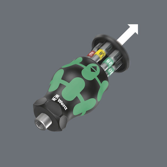 Wera Kraftform Kompakt Stubby Magazin 1 Screwdriver with Interchangeable Tips
