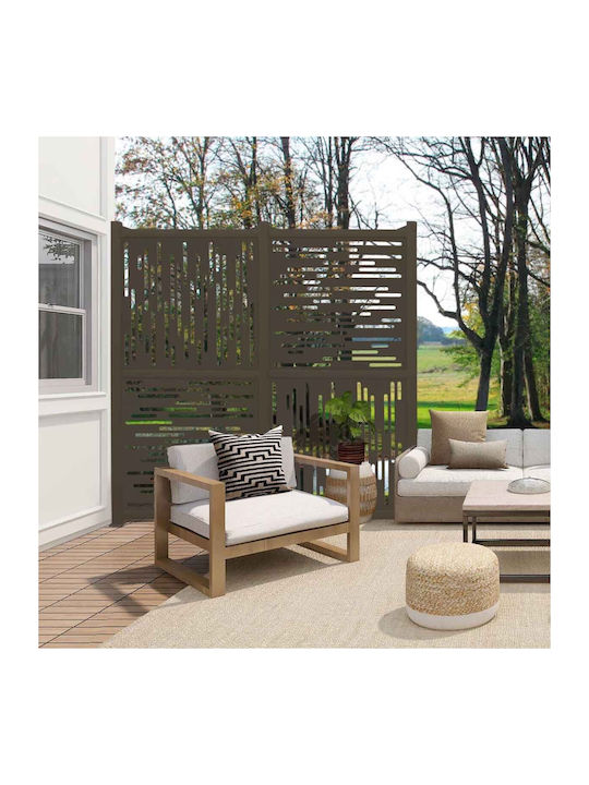Nautic Plastic Trellis Brown 100x100cm
