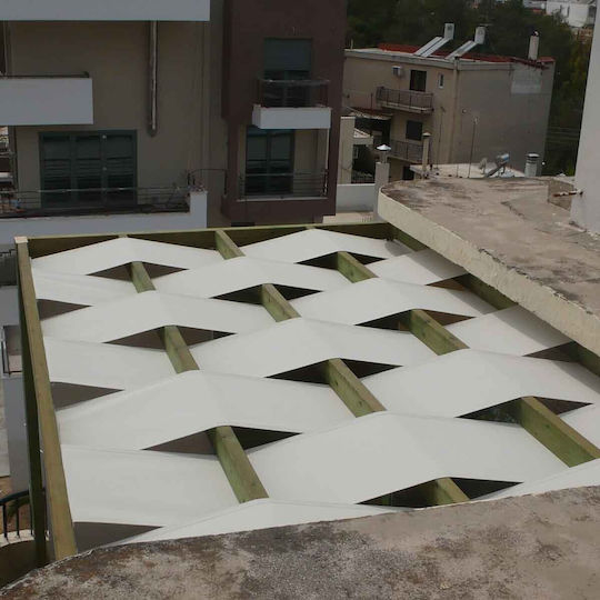 Πέργκολα Κήπου από Ξύλο με Οροφή 400x400cm