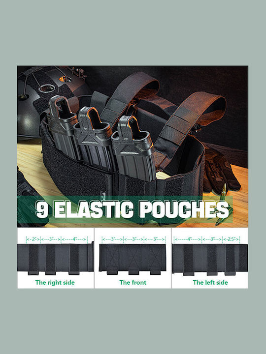 Amomax Chest Rig Γιλέκο Μάχης Μαύρο