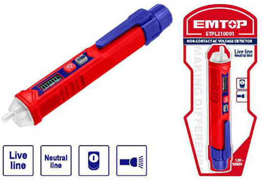 Emtop Ανιχνευτής Τάσης ETPL210001