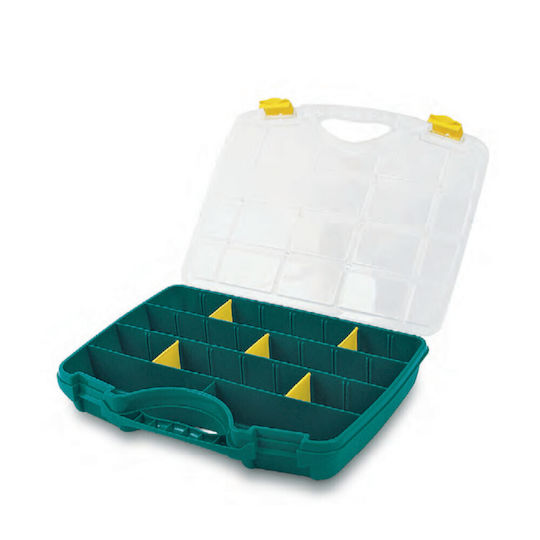 Tayg 23-26 Tool Compartment Organiser 21 Slot Adjustable Green 38.8x29x6.1cm