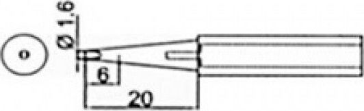 Proskit Μύτη Κολλητηρίου SS218-1.6D