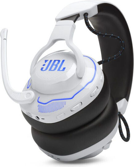 JBL Quantum 910P Drahtlos Über Ohr Gaming-Headset mit Bluetooth / USB Verbindung Weiß für PS4 / PS5