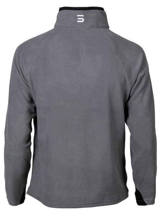 STOP Herren Langärmeliges Arbeitshemd Fleece Grau