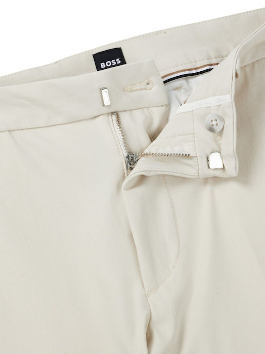 Kaito1 Παντελόνι Chino Ελαστικό σε Slim Εφαρμογή Light Beige
