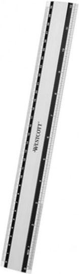 Westcott Χάρακας Αλουμινίου 30cm Γκρι