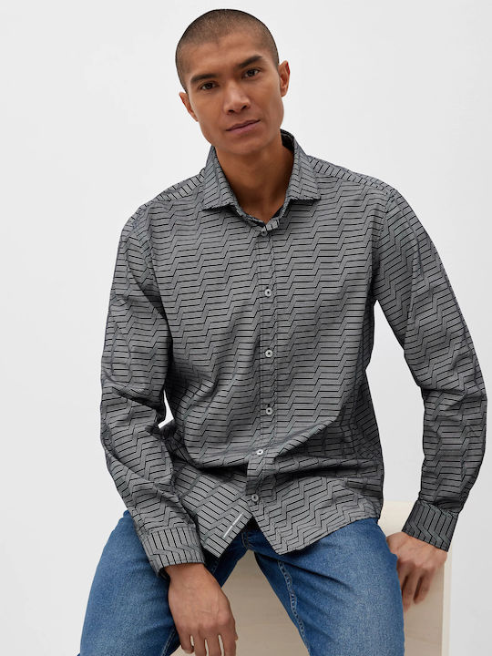 Red Label Long-sleeved Shirt Navy Blue