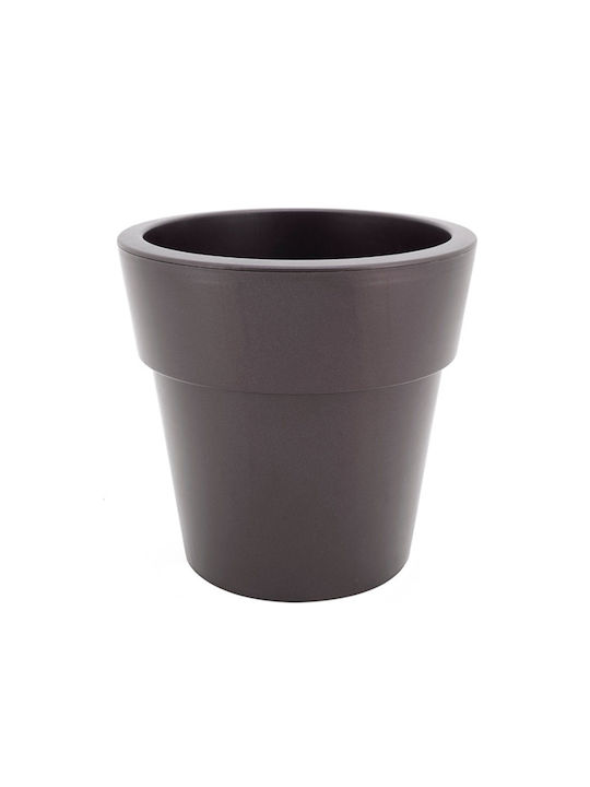 Viomes Linea Pot Plastic Charcoal 45x45x42cm.