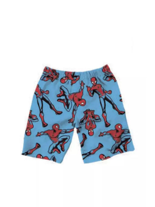 CHILDREN'S COTTON SUMMER SPIDERMAN PAJAMAS MV42M4141 BLUE