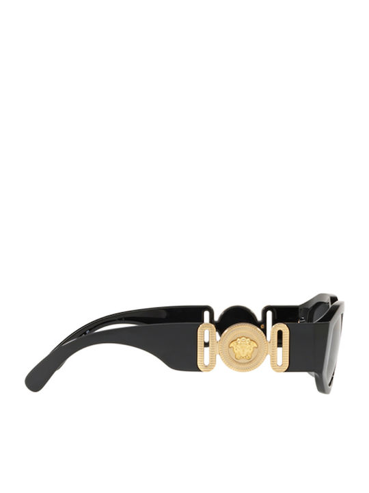 Versace Unisex Sunglasses with Black Plastic Frame and Gray Lens VE4361 GB1/87
