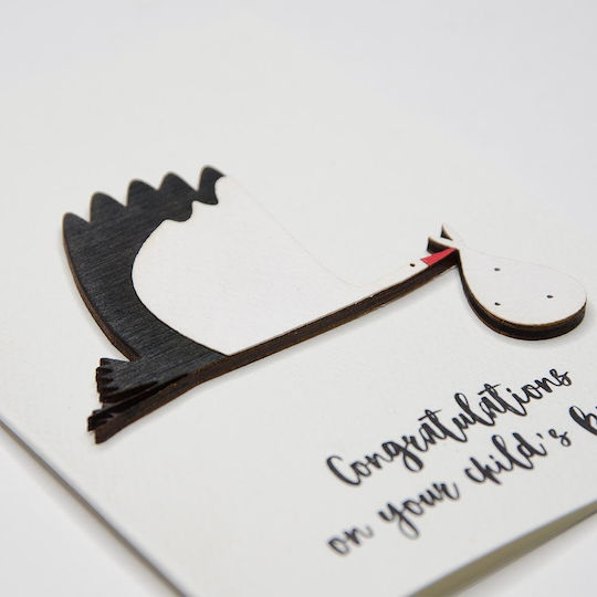 Congratulations On Your Child's Birth Greeting Card for Newborn 3D