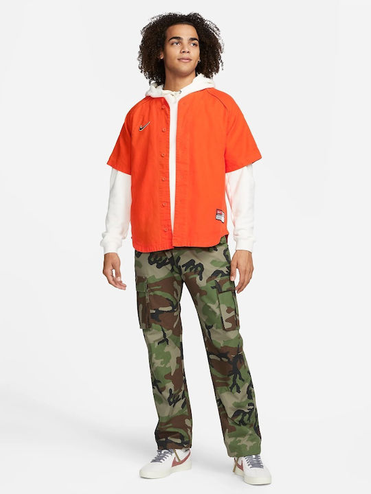 Kurzärmlig Hemd Orange