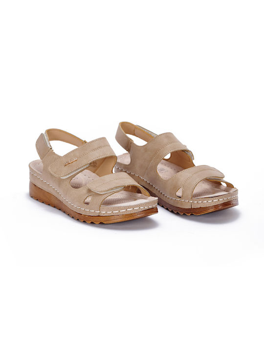 Beige Damen Anatomische Sandalen Antrin