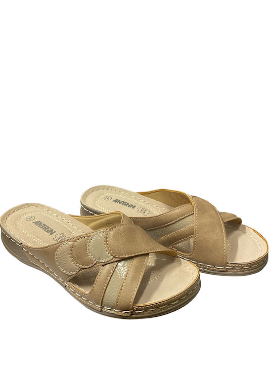 ANTRIN AMALIA-170 SLIPPER INNER LEATHER CHASTE BEIGE