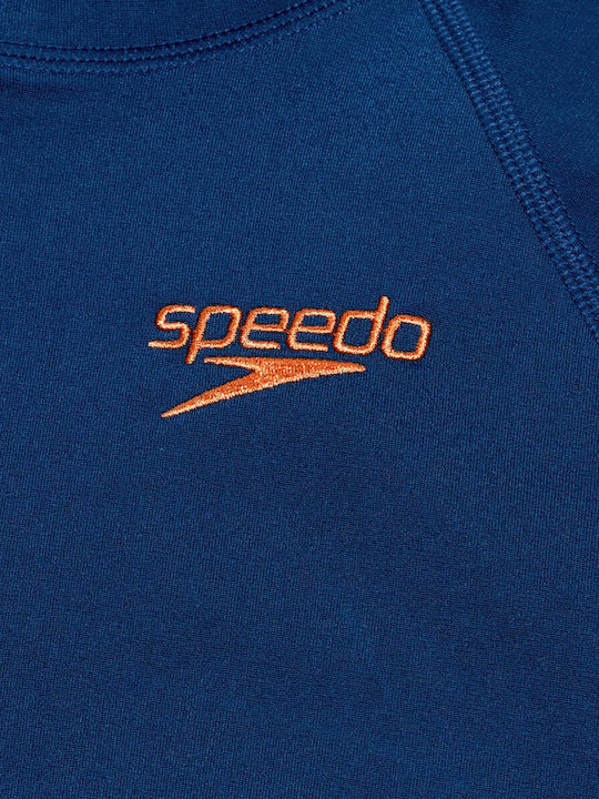 Speedo Printed UPF 40 Women Long Sleeve Sun Protection Shirt Blue
