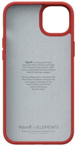 Njord Salmon Leather Back Cover Δερμάτινο 2mm Πορτοκαλί (iPhone 14 Plus)