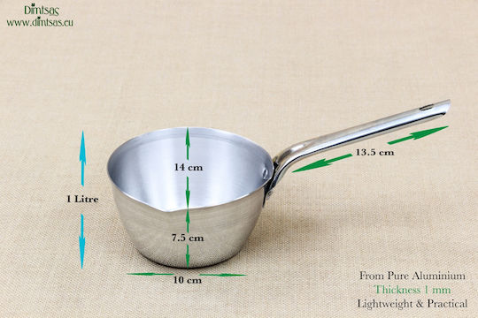 made of Aluminum 1lt / 14cm