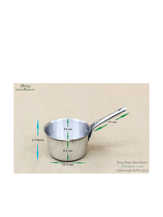 made of Aluminum 1.2lt / 14cm