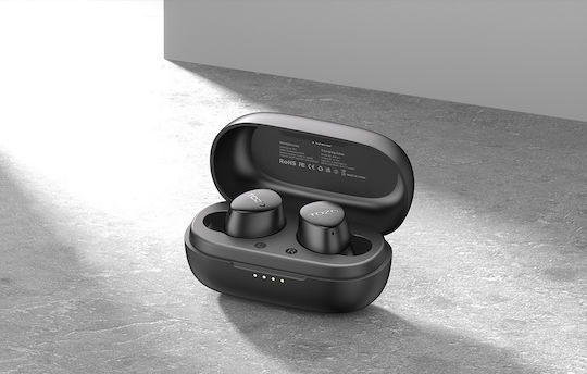 Tozo Tws Agile Dots Earbud Bluetooth Handsfree Ακουστικά με Αντοχή στον Ιδρώτα και Θήκη Φόρτισης Μαύρα