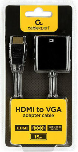 Gembird Μετατροπέας HDMI male σε VGA female 1τμχ A-HDMI-VGA-04