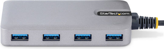 StarTech 4-Port USB 3.2 Hub with USB-A Connection Gray
