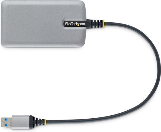 StarTech 4-Port USB 3.2 Hub with USB-A Connection Gray
