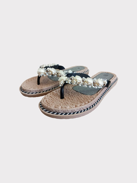 Papuci de damă Slipper Black cod culoare 8251