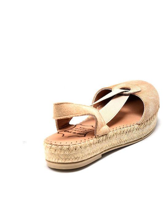 OVVIO LEATHER ANATOMIC WOMEN'S ANATOMIC ESPADRILLE 1023 BEIGE