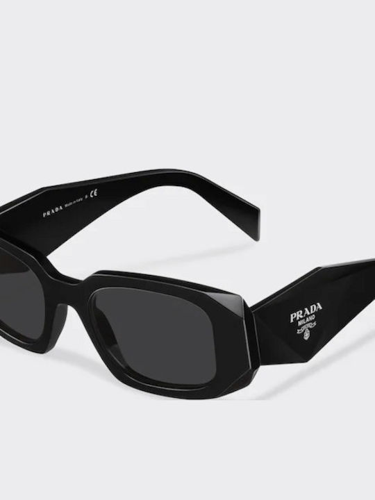Prada Unisex Γυαλιά Ηλίου με Μαύρο Κοκκάλινο Σκελετό και Γκρι Φακό PR06YS 09Q5S0