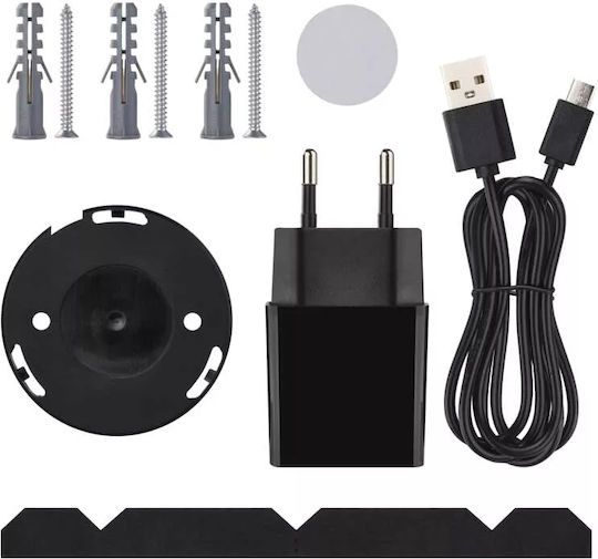 Emos H4051 IP Камера за наблюдение Wi-Fi HD 720P Черен