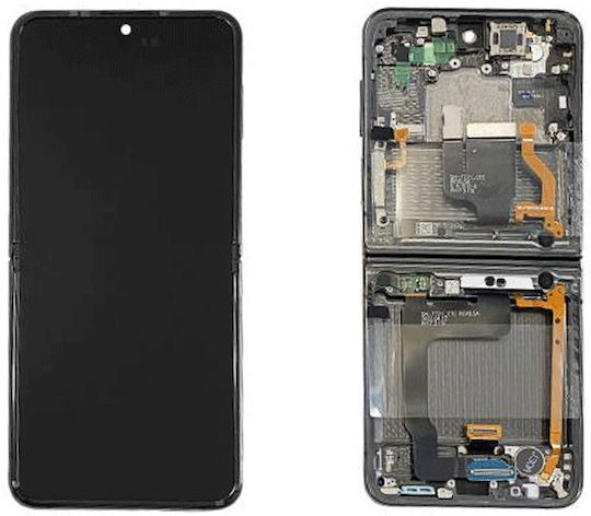 Samsung Οθόνη OLED με Μηχανισμό Αφής για Galaxy Z Flip4 (Graphite)