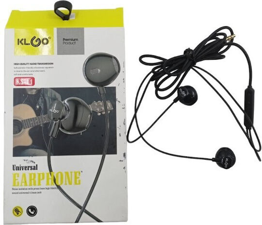 KLGO KS-11 Earbuds Handsfree with 3.5mm Connector Black