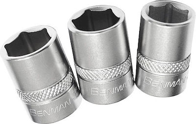 Benman Socket Hex with Square Drive 1/4" Diameter 13mm