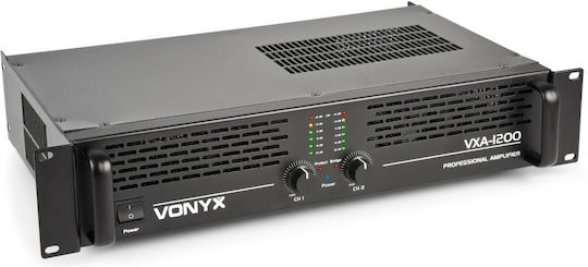 Vonyx VXA-1200 Leistungsverstärker PA-Verstärker 2 Kanäle 300W/4Ω 200W/8Ω in Schwarz Farbe