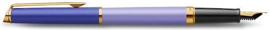 Waterman Hemisphere C.Block Писалка Medium Лилава от Месинг с Червено Мастило