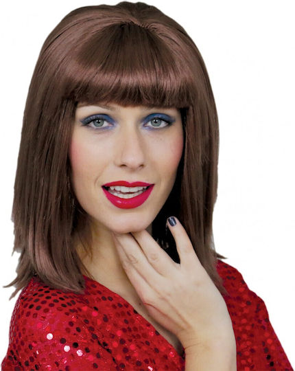 A0119 Carnival Wig Straight Chestnut