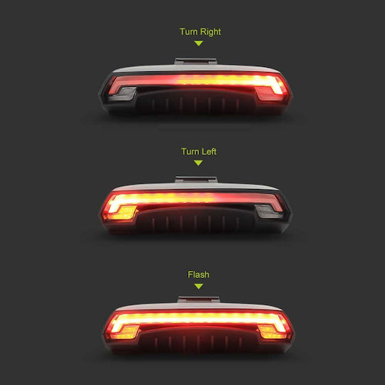 GloboStar 86050 Rechargeable Rear Bicycle Light Wireless LED