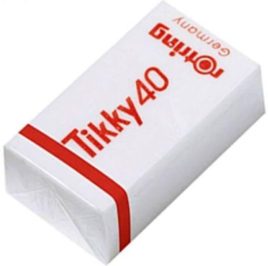 Rotring Eraser for Pencil and Pen Tikky 40 1pcs White