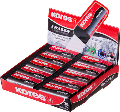 Kores Eraser for Pencil and Pen Eraser KE-20 1pcs Black