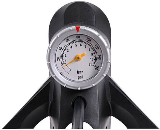 Giyo GF-38P GF-38P Τρόμπα Αέρος Χεριού με Μανόμετρο Κόκκινη