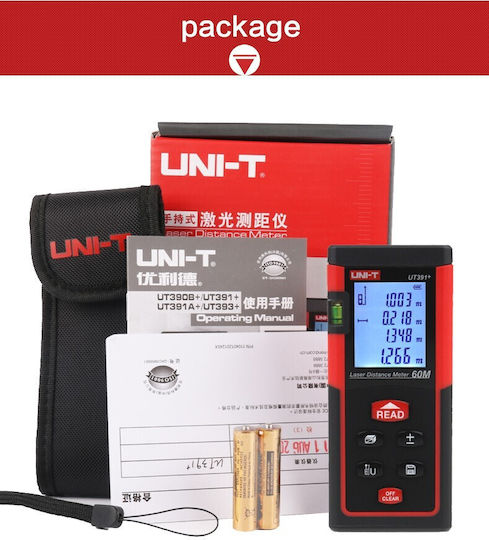 Uni-T Μέτρο Laser UT391+ με Δυνατότητα Μέτρησης 60m