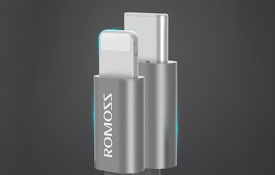 Romoss Mesuda Series Braided USB to Lightning / Type-C / micro USB Cable 3A Ασημί 1.5m (CB25n)
