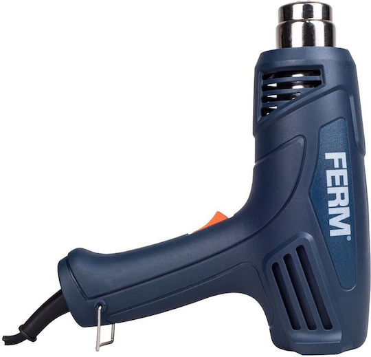 Ferm HAM1019 Πιστόλι Θερμού Αέρα 2000W με Ρύθμιση Θερμοκρασίας εως και 600°C