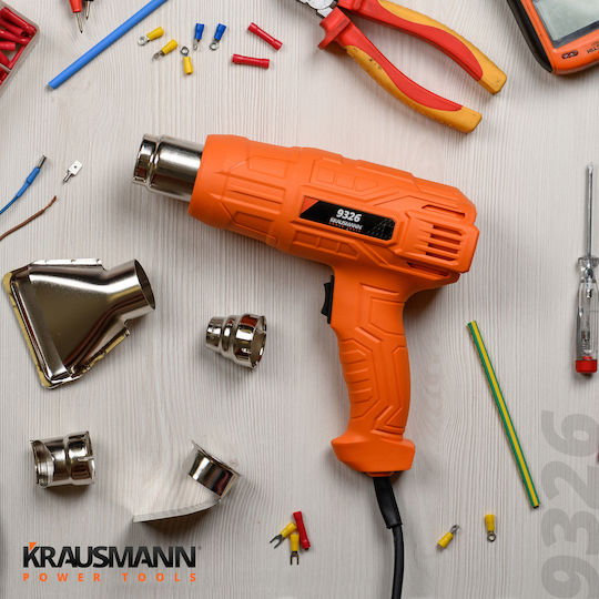 Krausmann Heat Gun Heat Gun 2000W with Maximum Temperature 600°C 9326