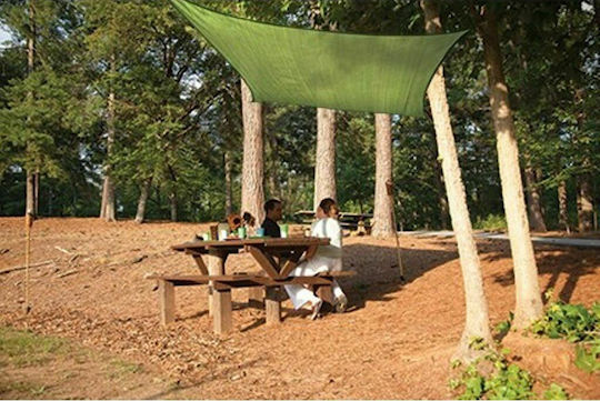 Koopman Квадрат Shade Sail Зелен 3x3m 160гр/кв.м