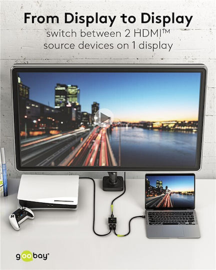 Goobay 4K/60Hz KVM и превключвател на данни 58486
